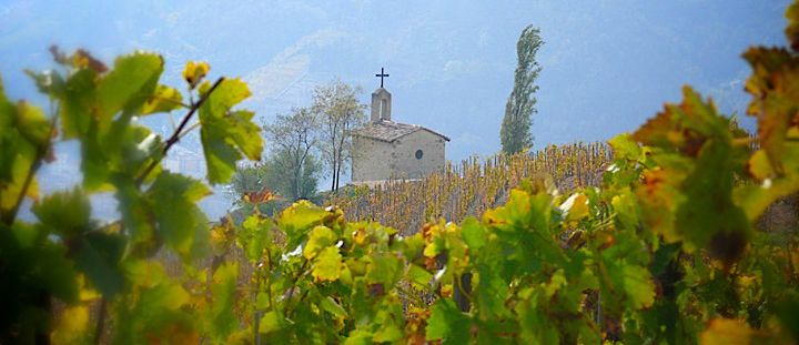 Hermitage : la Chapelle en automne
