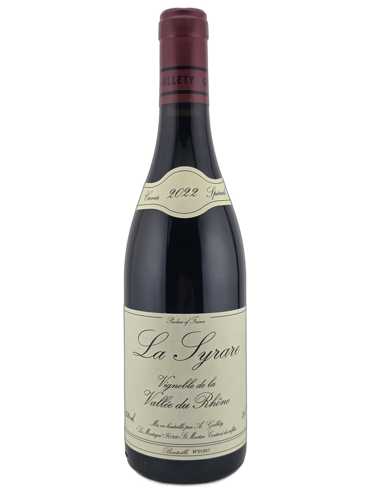 Vin de France 2022 Alain Gallety Syrare